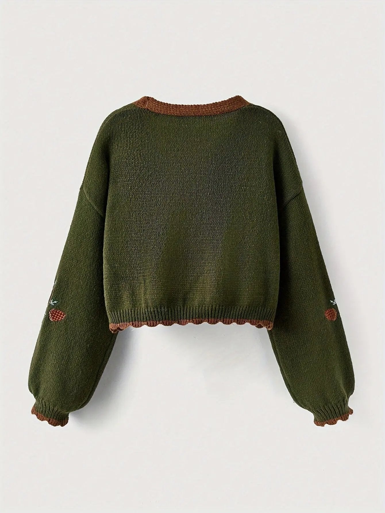 WOMEN’S EMBROIDERED COLOR BLOCK CARDIGAN SOLELII