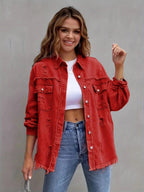 WOMEN’S BOHO OVERSIZED DENIM JACKET SOLELII