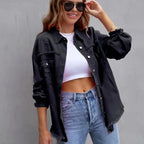 WOMEN’S BOHO OVERSIZED DENIM JACKET SOLELII