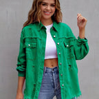 WOMEN’S BOHO OVERSIZED DENIM JACKET SOLELII