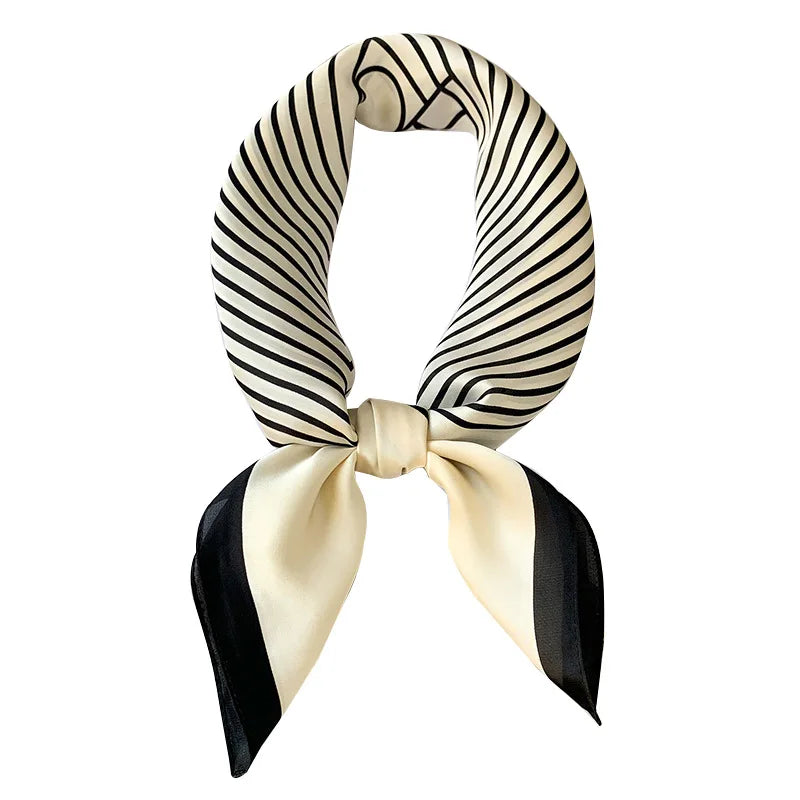 LUXURY PLAID SILK-LIKE SQUARE SCARF