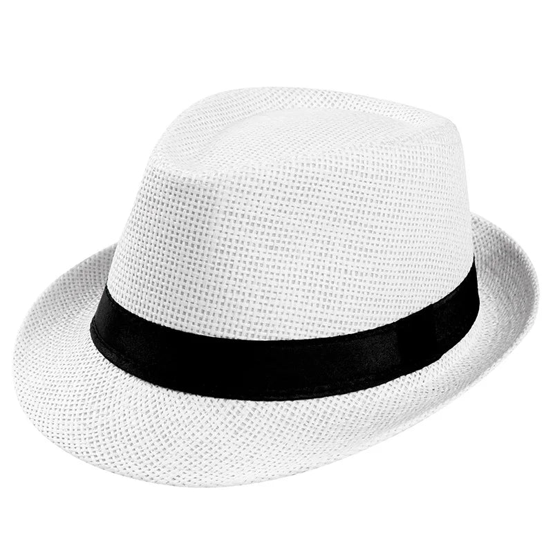 SUMMER FOLDABLE STRAW VISOR HAT