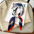 LUXURY PLAID SILK-LIKE SQUARE SCARF Test