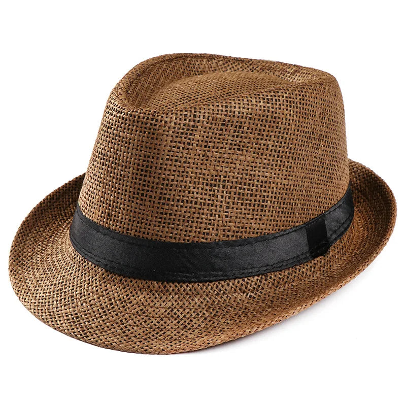 SUMMER FOLDABLE STRAW VISOR HAT
