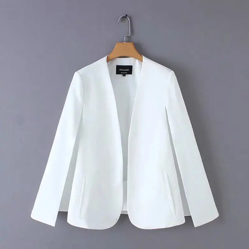 WOMEN’S V‑NECK CLOAK JACKET SOLELII