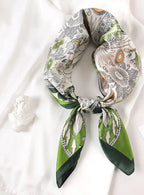 LUXURY PLAID SILK-LIKE SQUARE SCARF Test