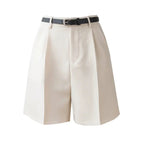 HIGH-WAISTED SHORTS WITH BELT SOLELII