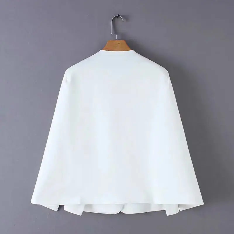 WOMEN’S V‑NECK CLOAK JACKET SOLELII