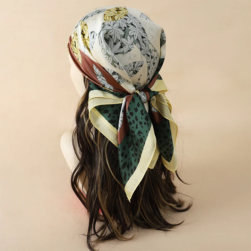 WOMEN'S SILK-LIKE SQUARE SCARF