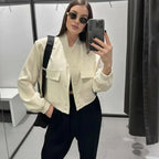 WOMEN'S CROPPED BOMBER JACKET SOLELII