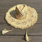 PANAMA HAT WITH PEARLS WIDE BRIM ANTI-UV Test