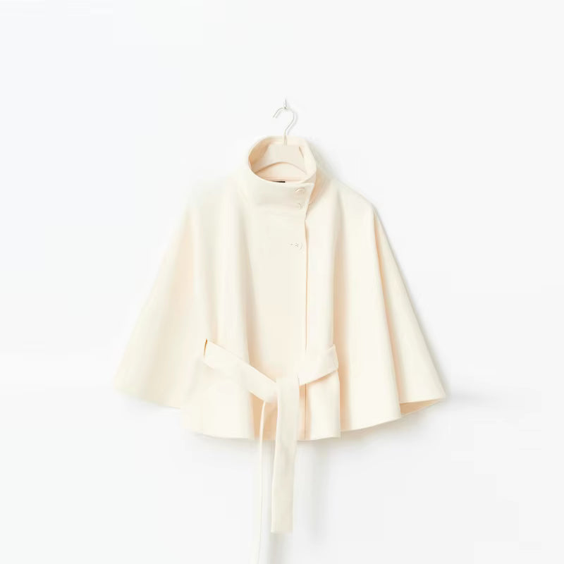 VINTAGE CAPE JACKET WITH BELT