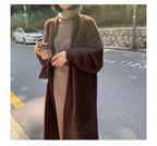 LONG KNITTED CARDIGAN WITH V-NECK SOLELII