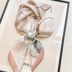 LUXURY PRINT SILK SQUARE SCARF Test