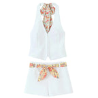 NEW HIGH-WAISTED OPEN-BACK TOP AND SHORTS SOLELII