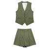 army green suit