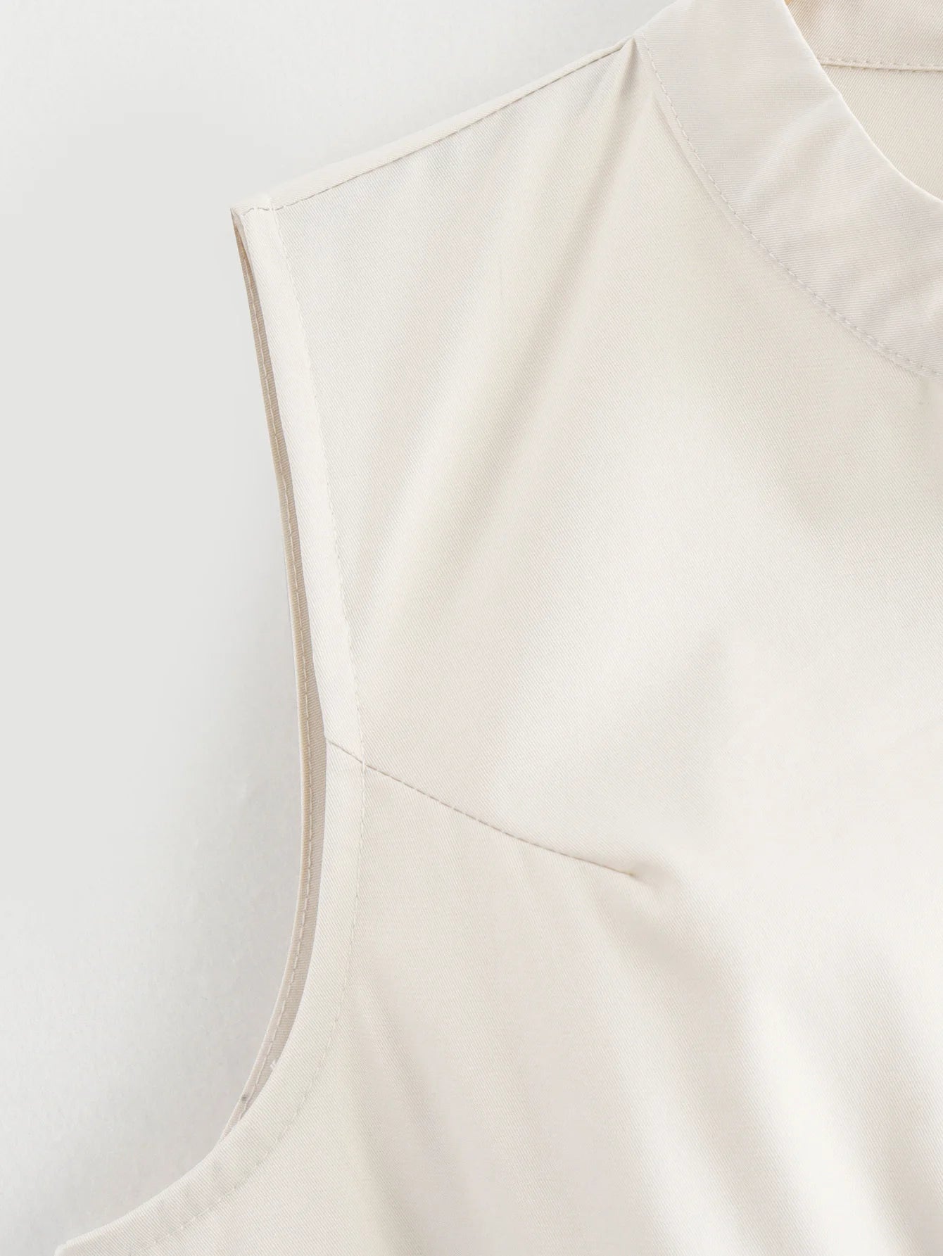 DRAPED ZIP SLEEVELESS MAXI DRESS