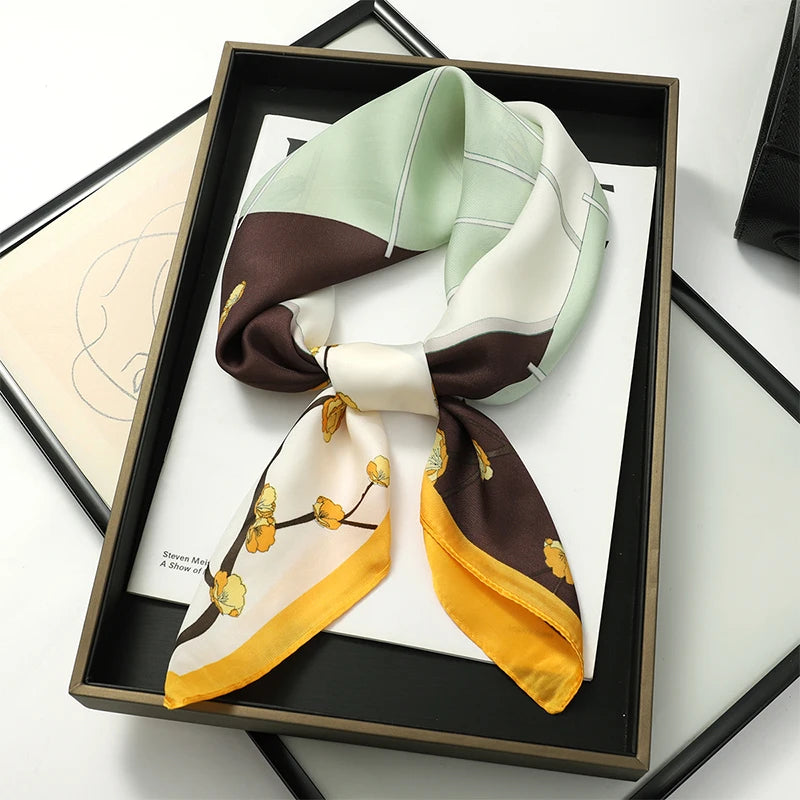 WOMEN'S SILK-LIKE SQUARE SCARF