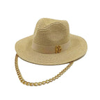 SUMMER STRAW HAT FLAT TOP Test