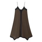 CAMISOLE LONG DRESS WITH V-NECK Test
