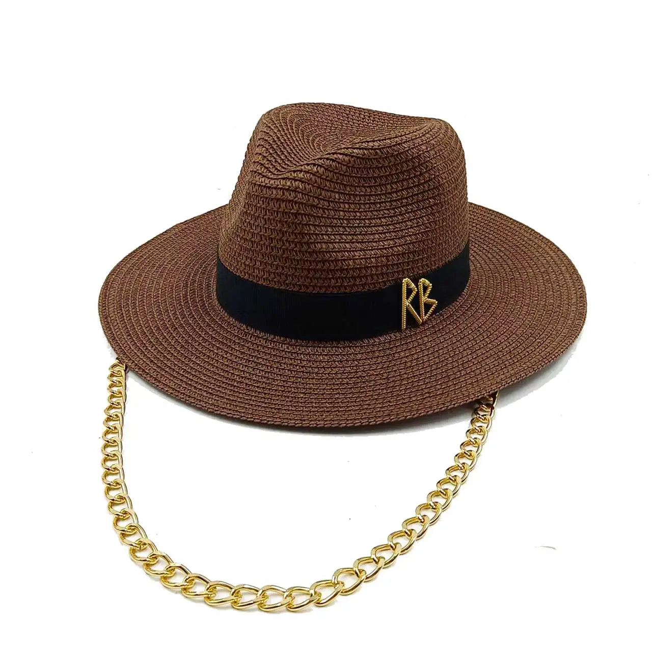 SUMMER STRAW HAT FLAT TOP
