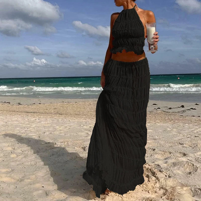 BOHO BACKLESS 2-PIECE BEACH SET