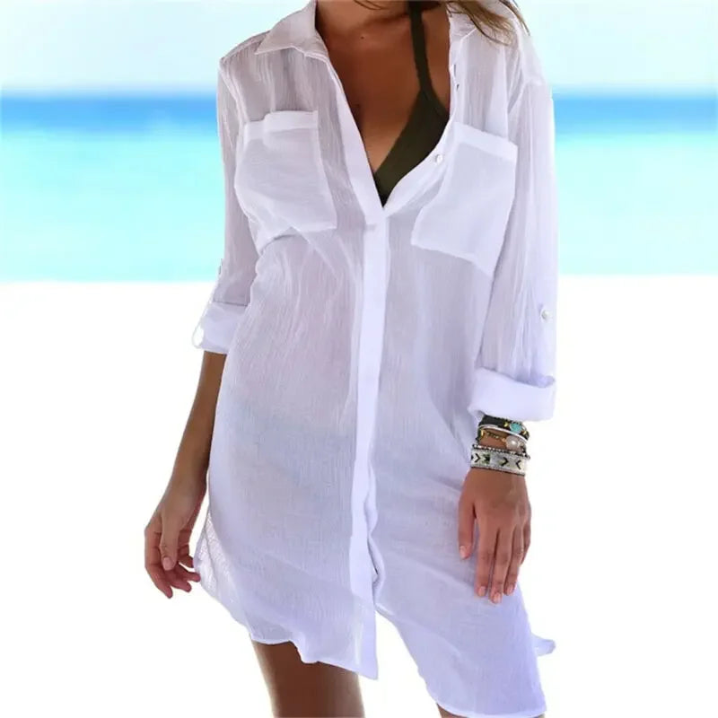 COTTON BEACH TUNICS SEXY DRESS