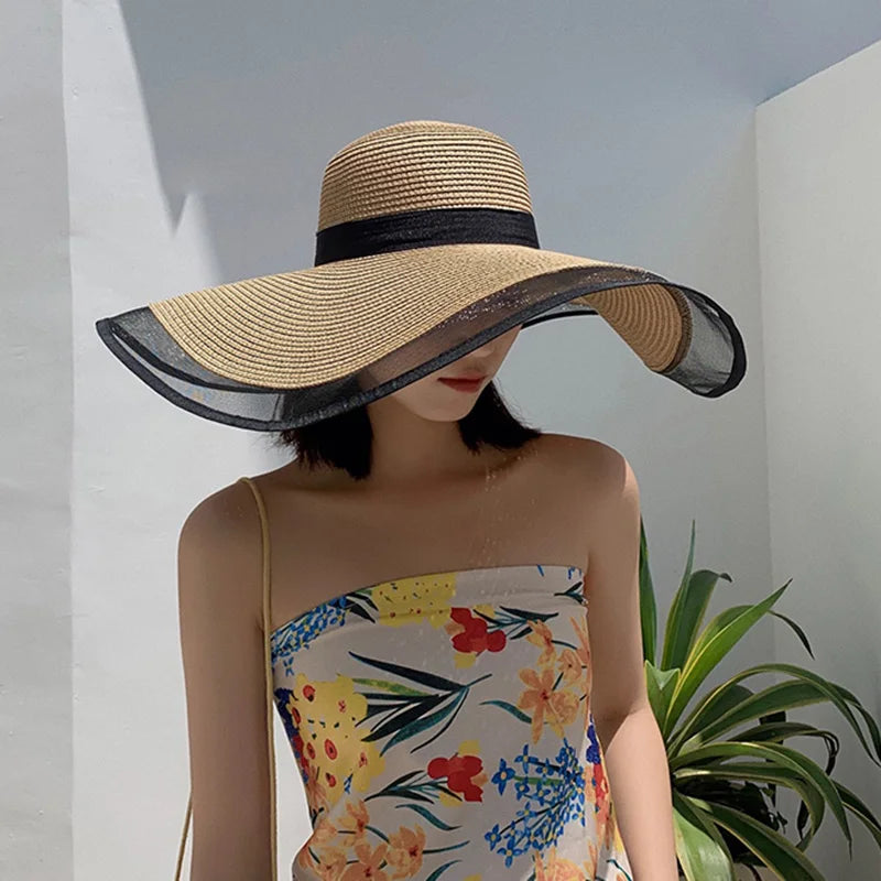 LADIES STRAW SUN HAT VINTAGE