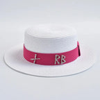STRAW HAT WITH METAL LETTER Test