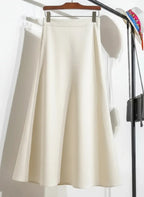 KOREAN SATIN FISHTAIL HIGH WAIST SKIRT SOLELII