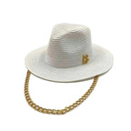 SUMMER STRAW HAT FLAT TOP Test