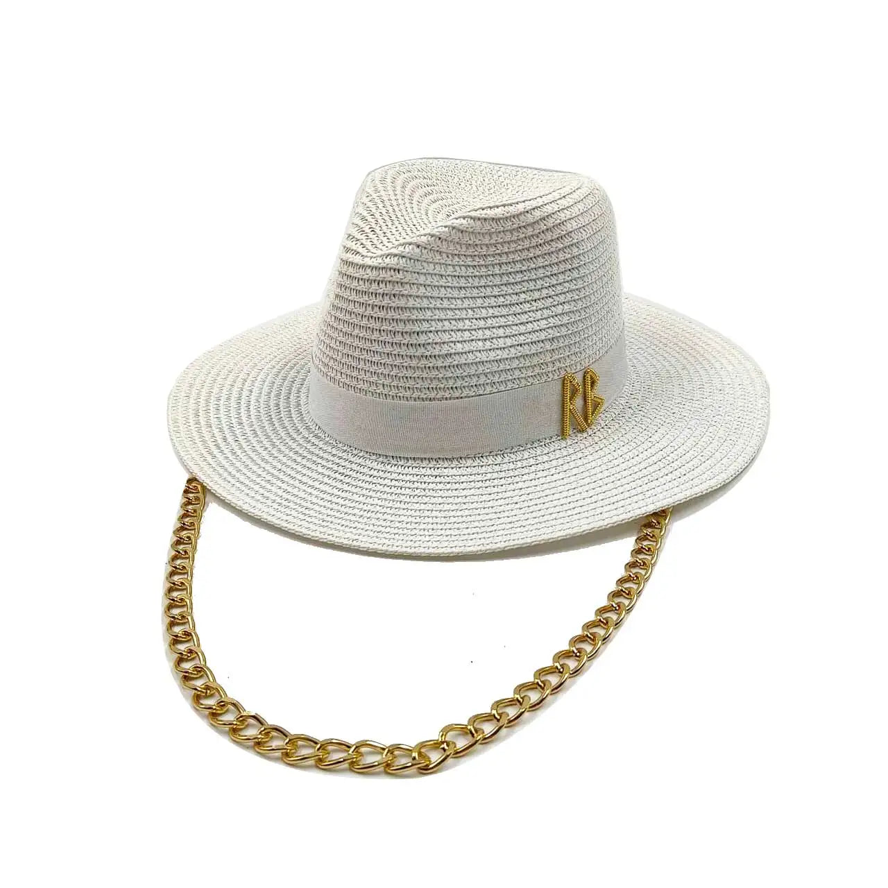 SUMMER STRAW HAT FLAT TOP