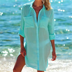 COTTON BEACH TUNICS SEXY DRESS SOLELII