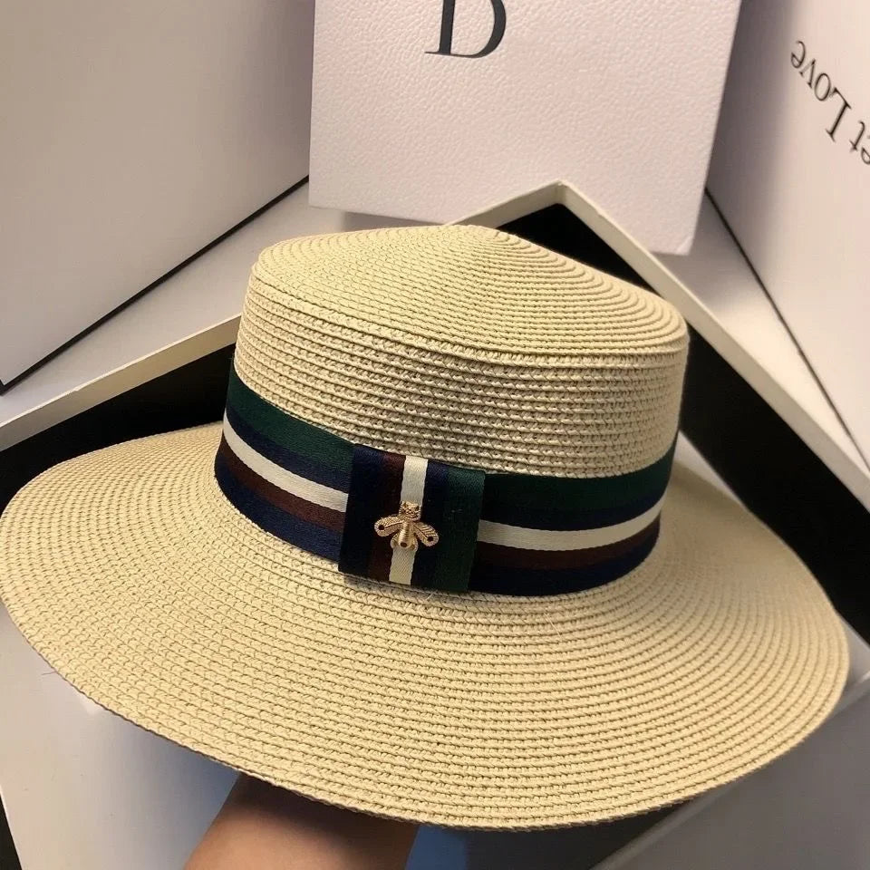 WOMEN STRAW HAT WIDE BRIM