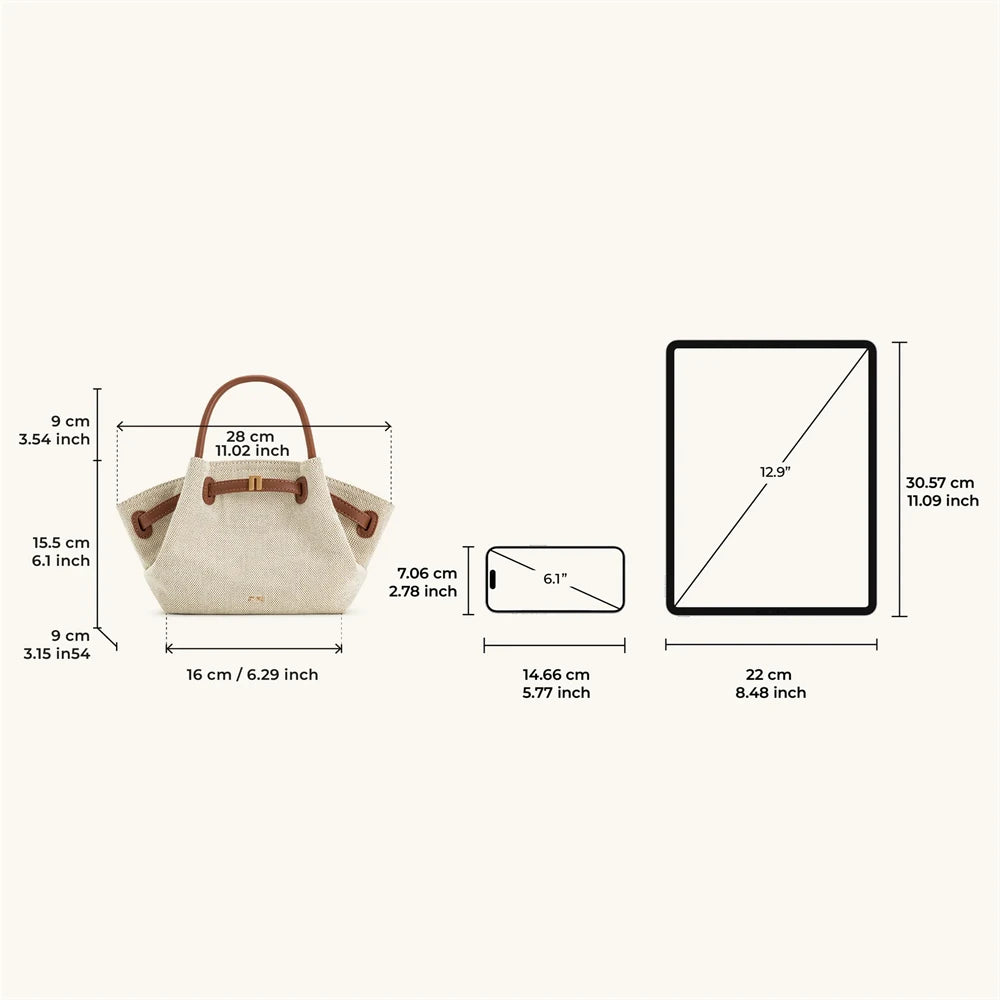MINI VEGAN LEATHER CROSSBODY TOTE BAG