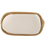 WOVEN STRAW BUCKET MESSENGER BAG SOLELII