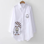 PARIS CASUAL WHITE BUTTON-DOWN SHIRT SOLELII