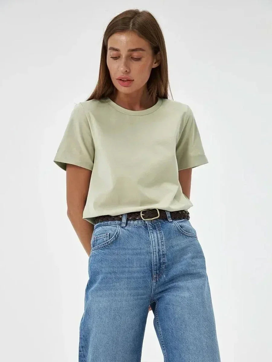 SUMMER COTTON LOOSE WOMEN'S T-SHIRT