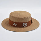 STRAW HAT WITH METAL LETTER Test