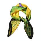LUXURY PRINT SILK SQUARE SCARF Test