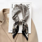 LUXURY PRINT SILK SQUARE SCARF Test