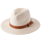 NATURAL PANAMA STRAW FEDORA HAT SOLELII