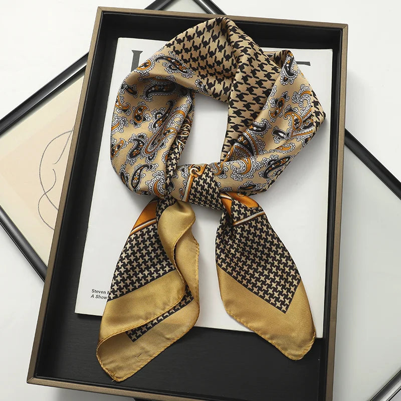 WOMEN'S SILK-LIKE SQUARE SCARF