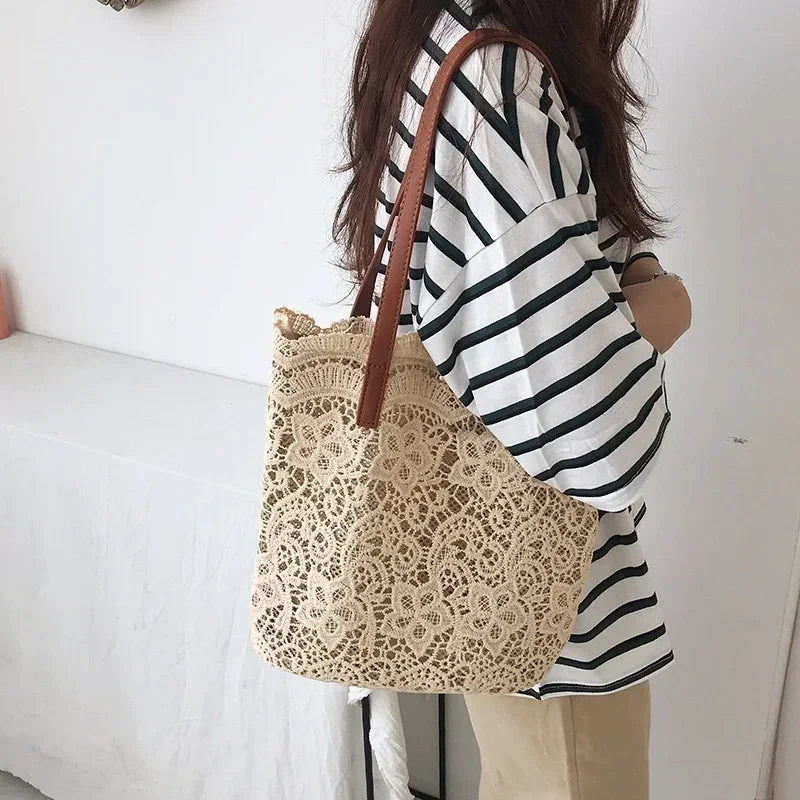 VINTAGE CANVAS TOP-HANDLE TOTE BAG