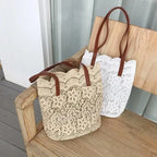 VINTAGE CANVAS TOP-HANDLE TOTE BAG SOLELII