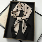 WOMEN'S SILK-LIKE SQUARE SCARF SOLELII
