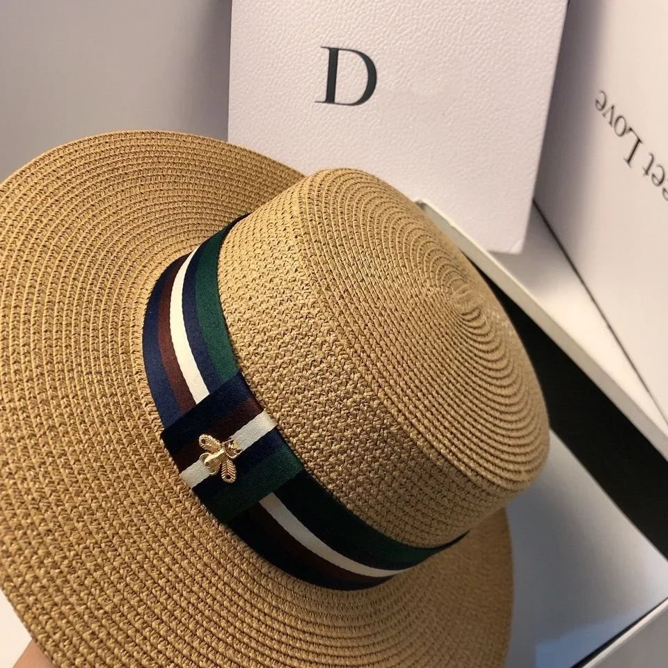 WOMEN STRAW HAT WIDE BRIM