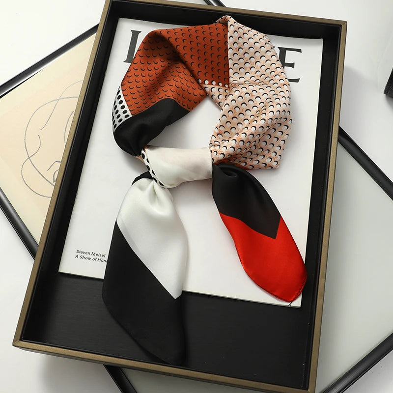 WOMEN'S SILK-LIKE SQUARE SCARF