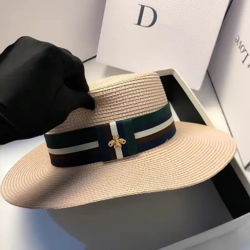 WOMEN STRAW HAT WIDE BRIM