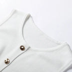 KNIT WAISTCOAT & MIDI SKIRT SET SOLELII